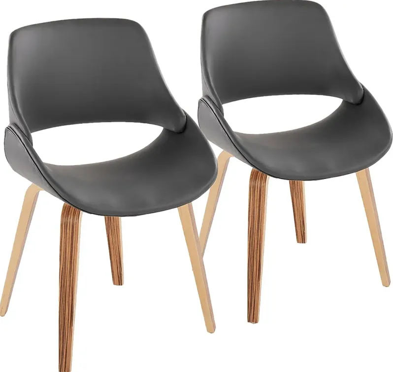 Stroble X Gray Dining Chair, Set of 2