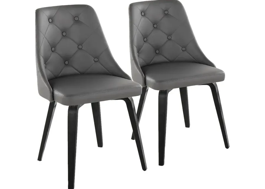 Stanyarne I Gray Dining Chair, Set of 2