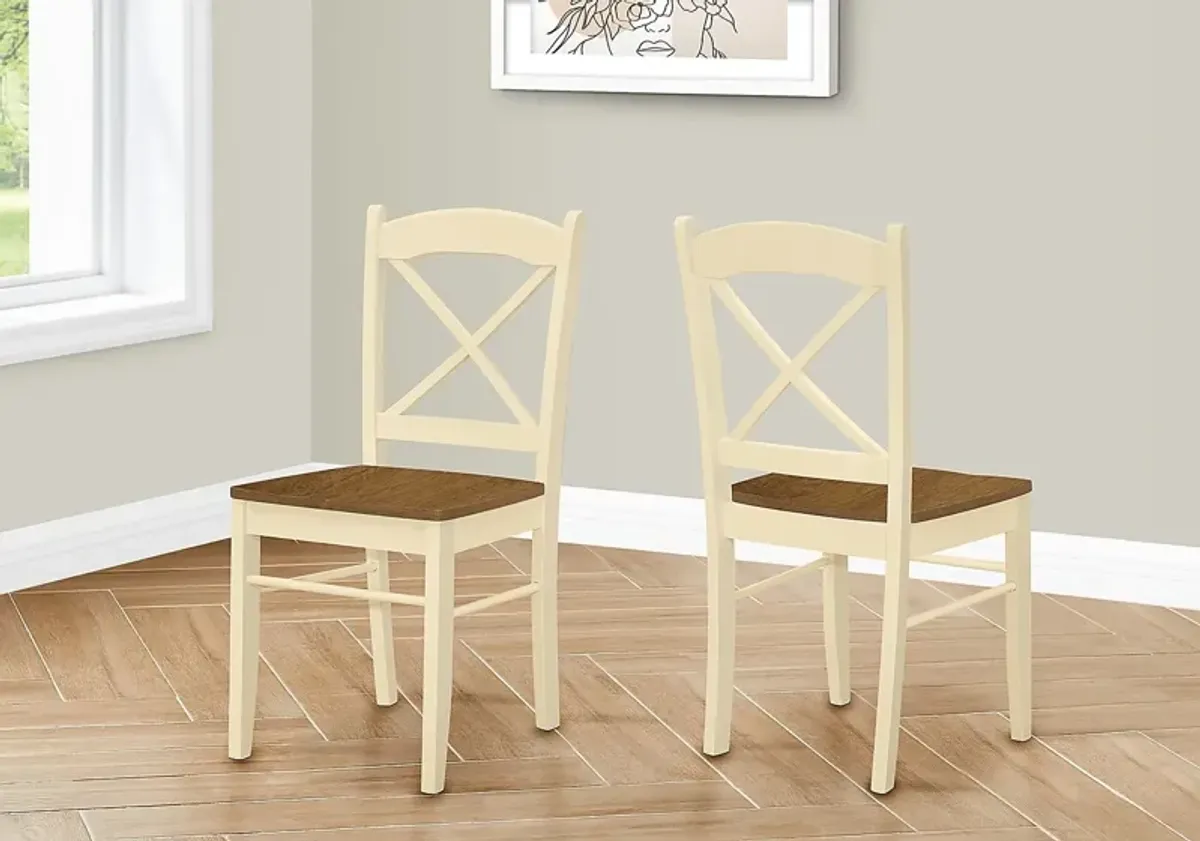 Oemlar Cream Side Chair, Set of 2