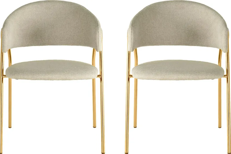 Lasiandra Cream Dining Chair, Set of 2