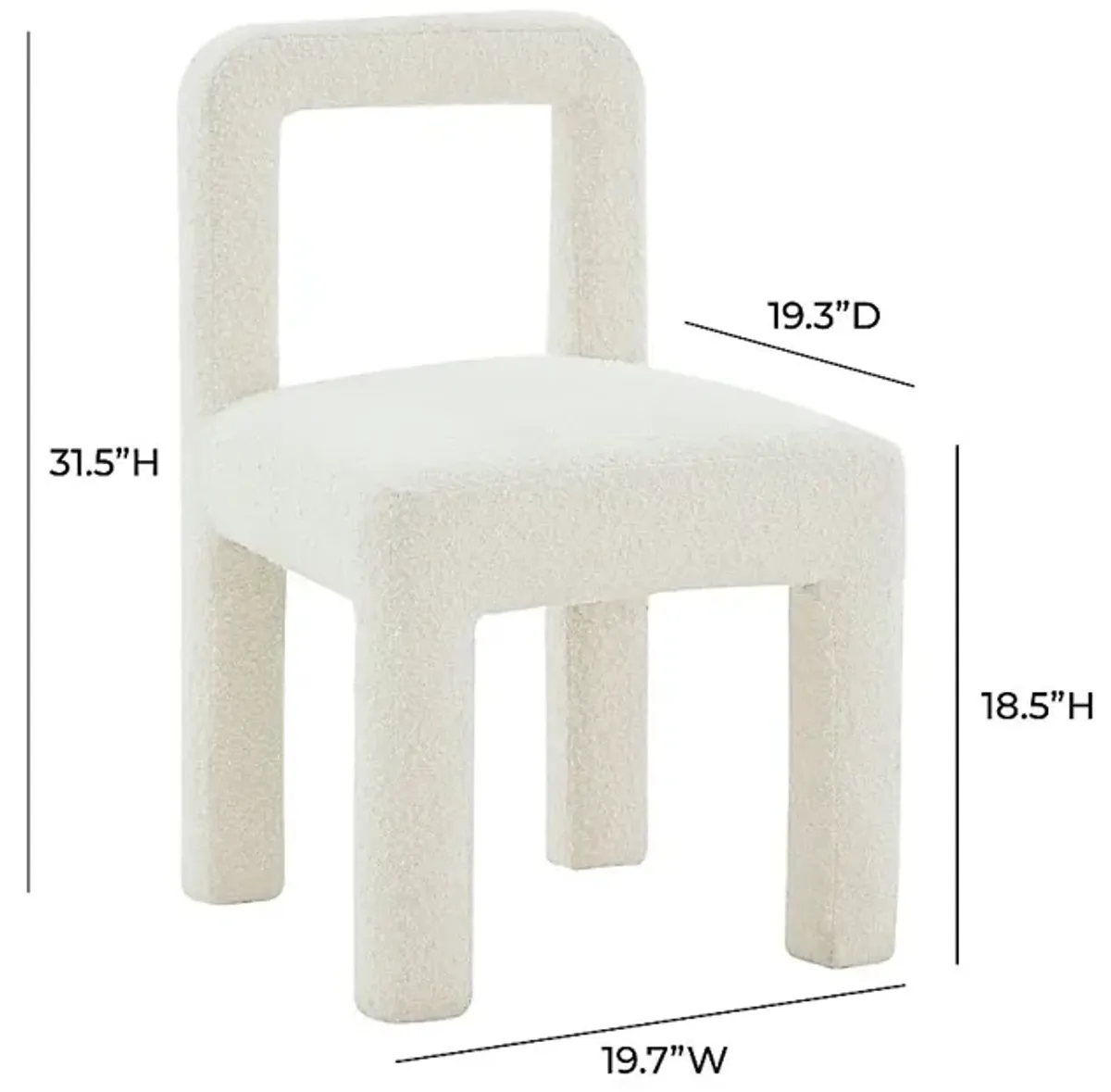 Beaudelaire Cream Side Chair