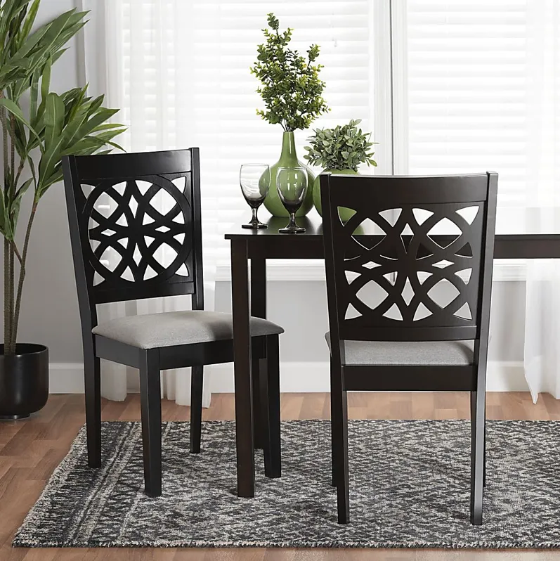 Sarria Dark Brown Dining Chair, Set of 2