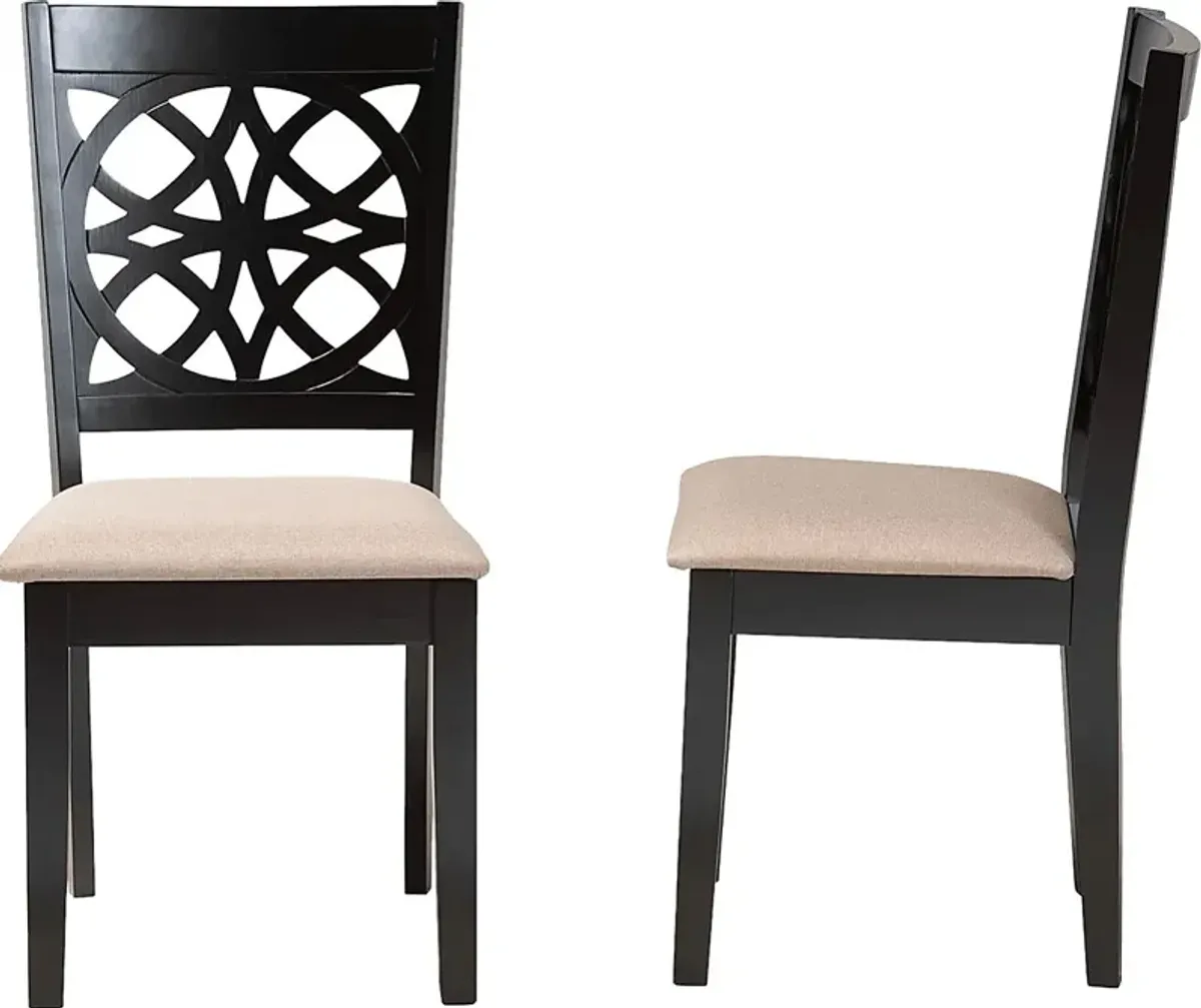 Sarria Brown Dining Chair, Set of 2