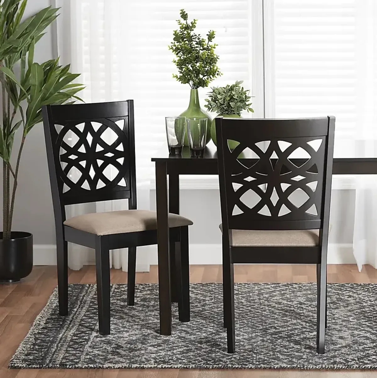 Sarria Brown Dining Chair, Set of 2