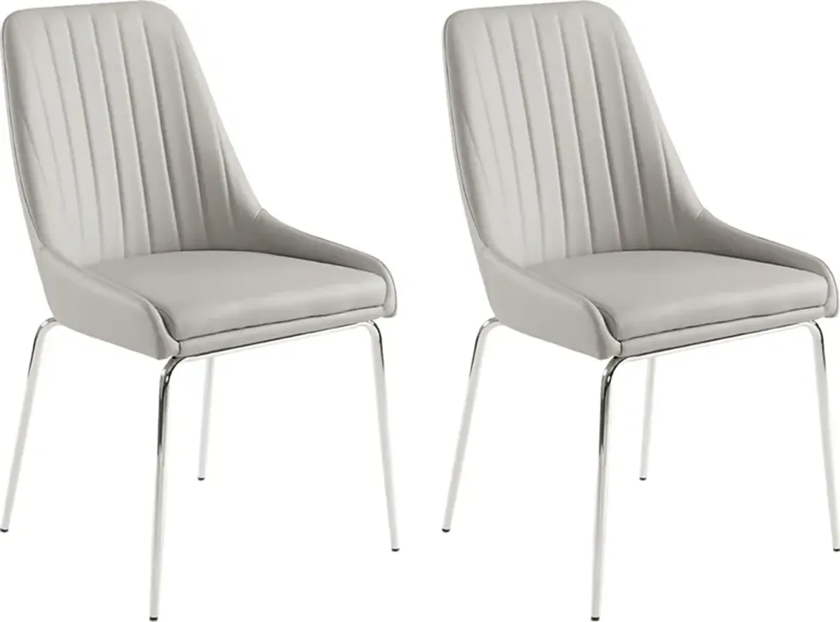 Aplomado Gray Dining Chair, Set of 2