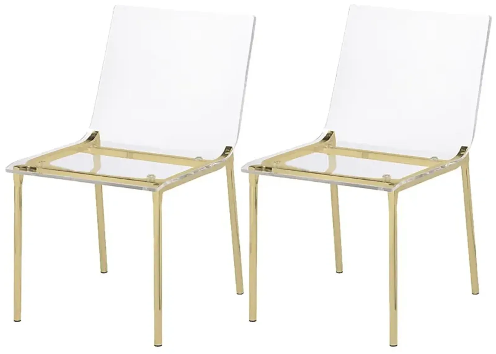 Migoya Gold Dining Chair, Set of 2