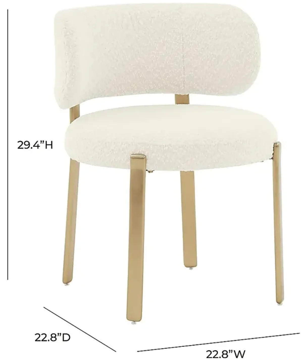 Vuemont Cream Dining Chair