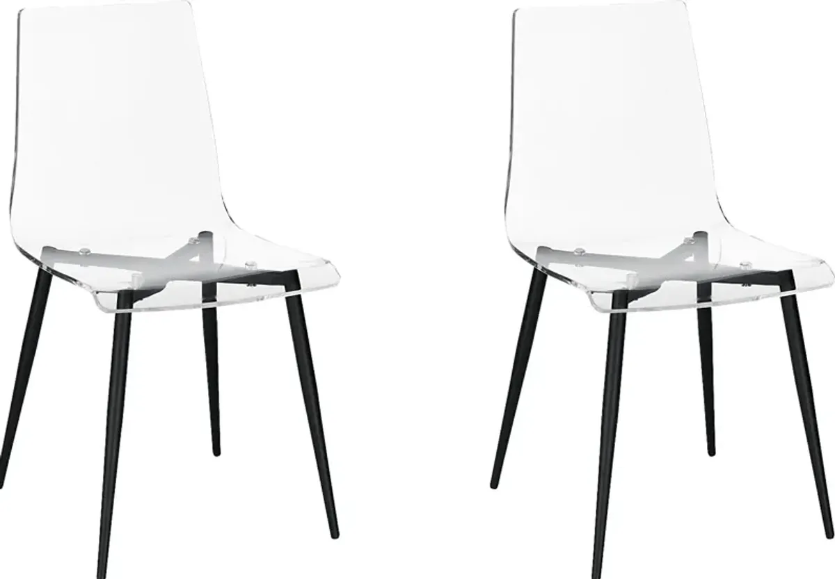 Carolann Black Dining Chair, Set of 2