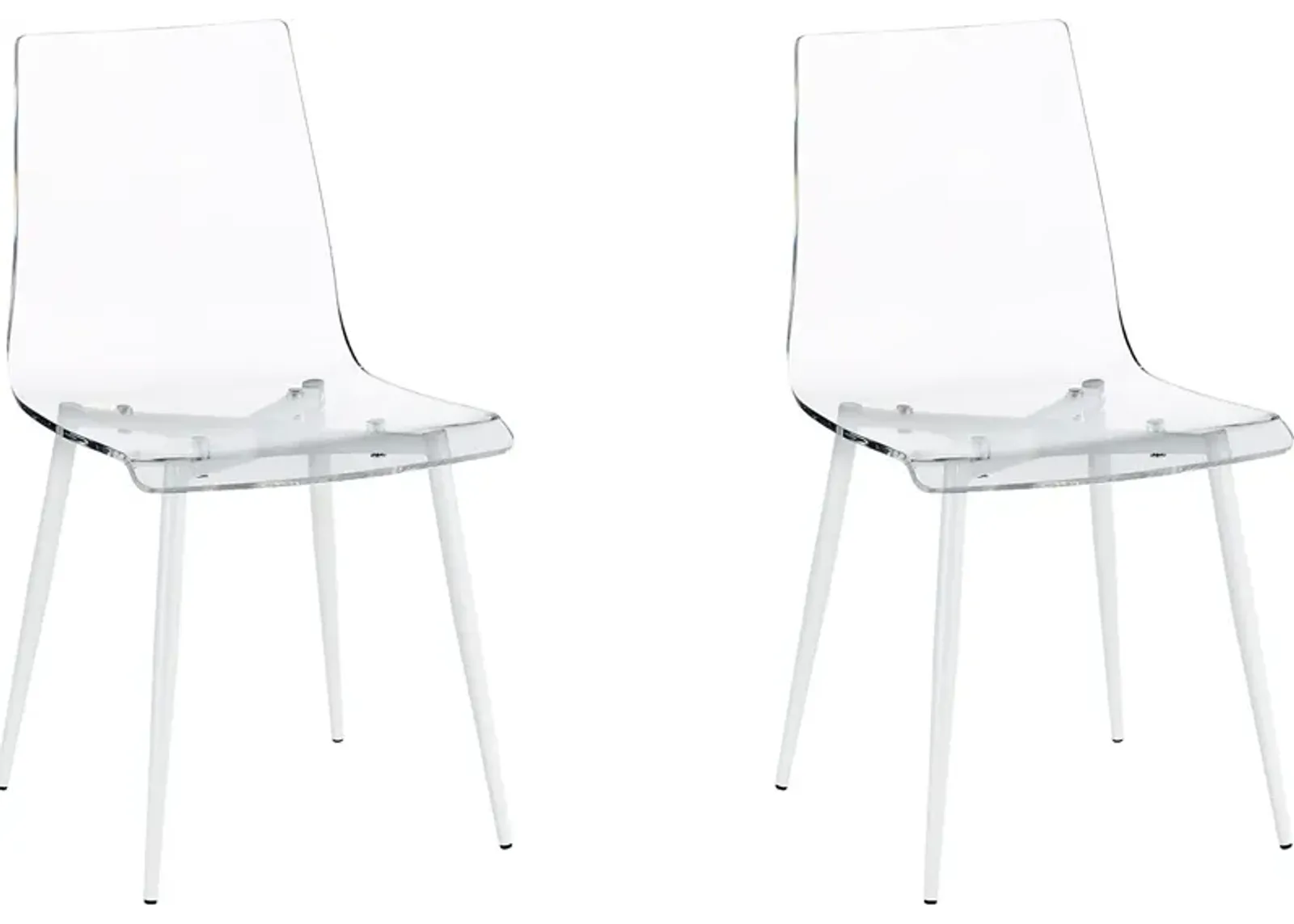 Carolann Clear Dining Chair, Set of 2