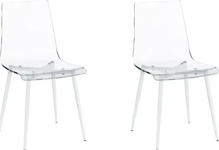 Carolann Clear Dining Chair, Set of 2