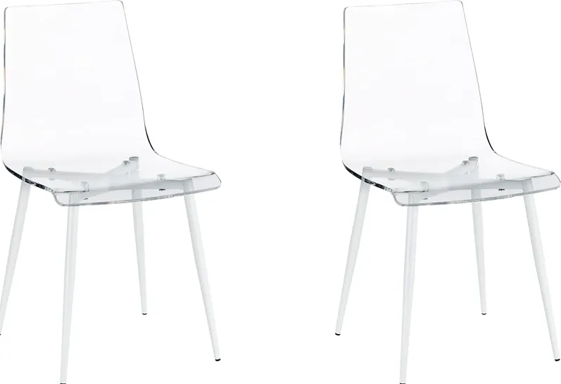 Carolann Clear Dining Chair, Set of 2