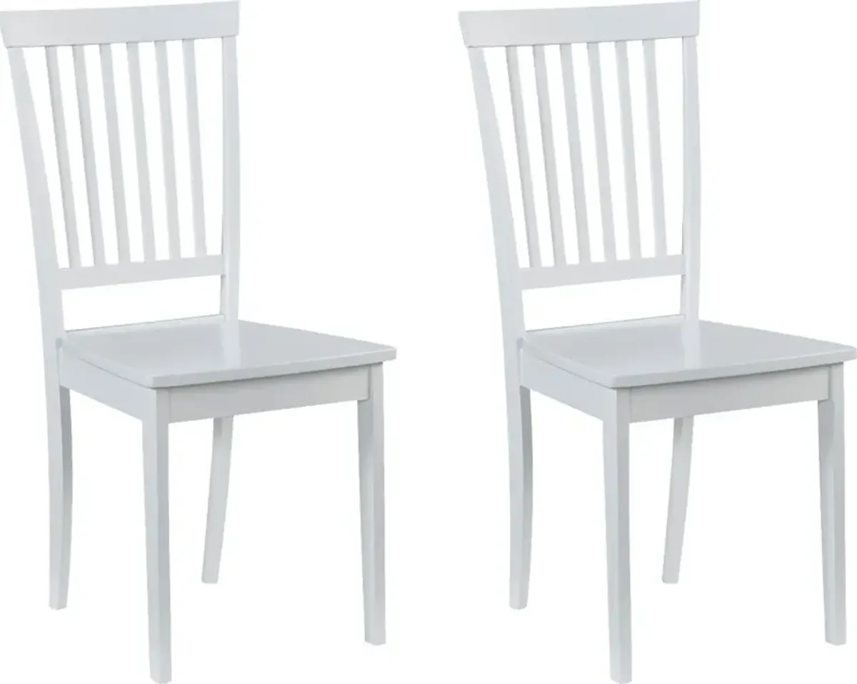 Grayburn White Dining Chair, Set of 2