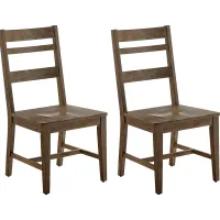 Vamana Brown Dining Chair, Set of 2