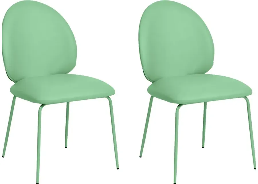 Giammona Green Side Chair, Set of 2