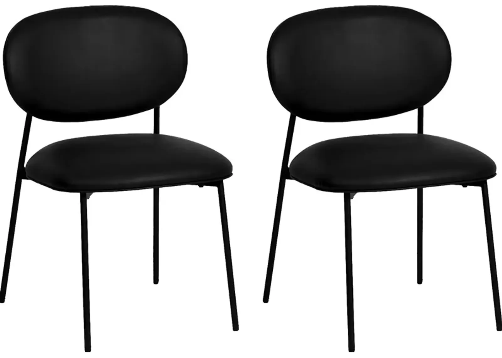 Keloba I Black Side Chair, Set of 2