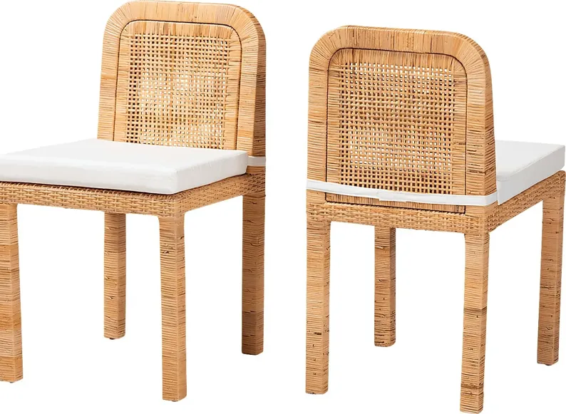 Manassas Natural Dining Chair, Set of 2