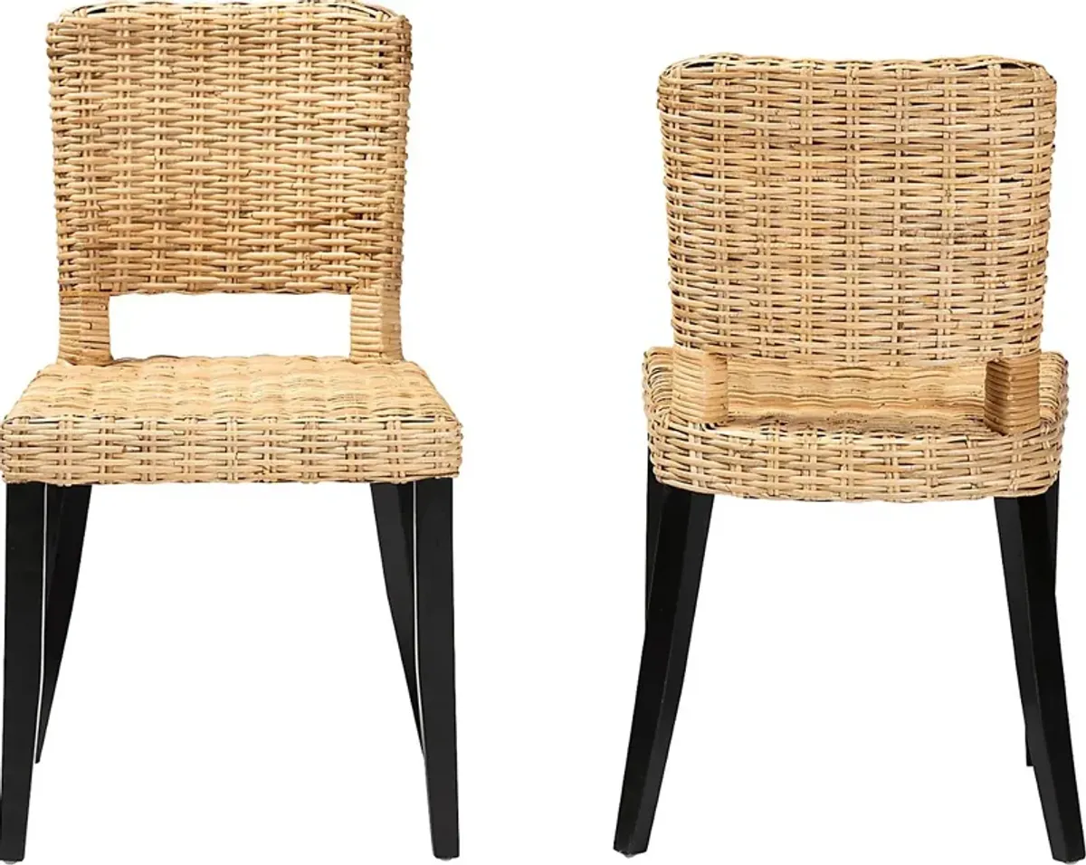 Kenoza Brown Side Chair, Set of 2