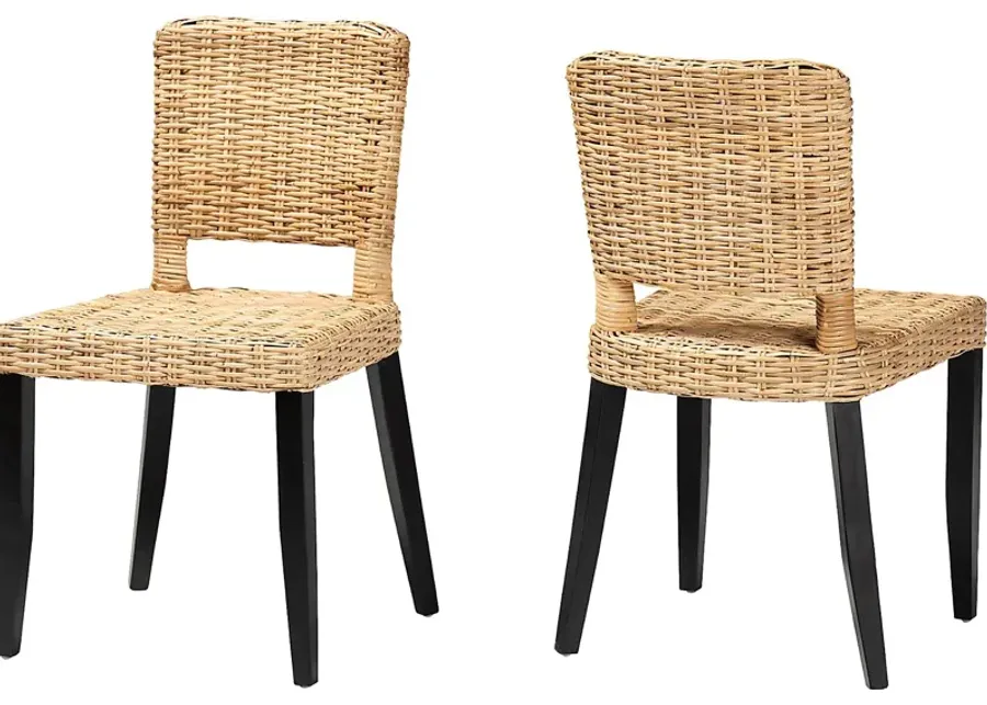 Kenoza Brown Side Chair, Set of 2