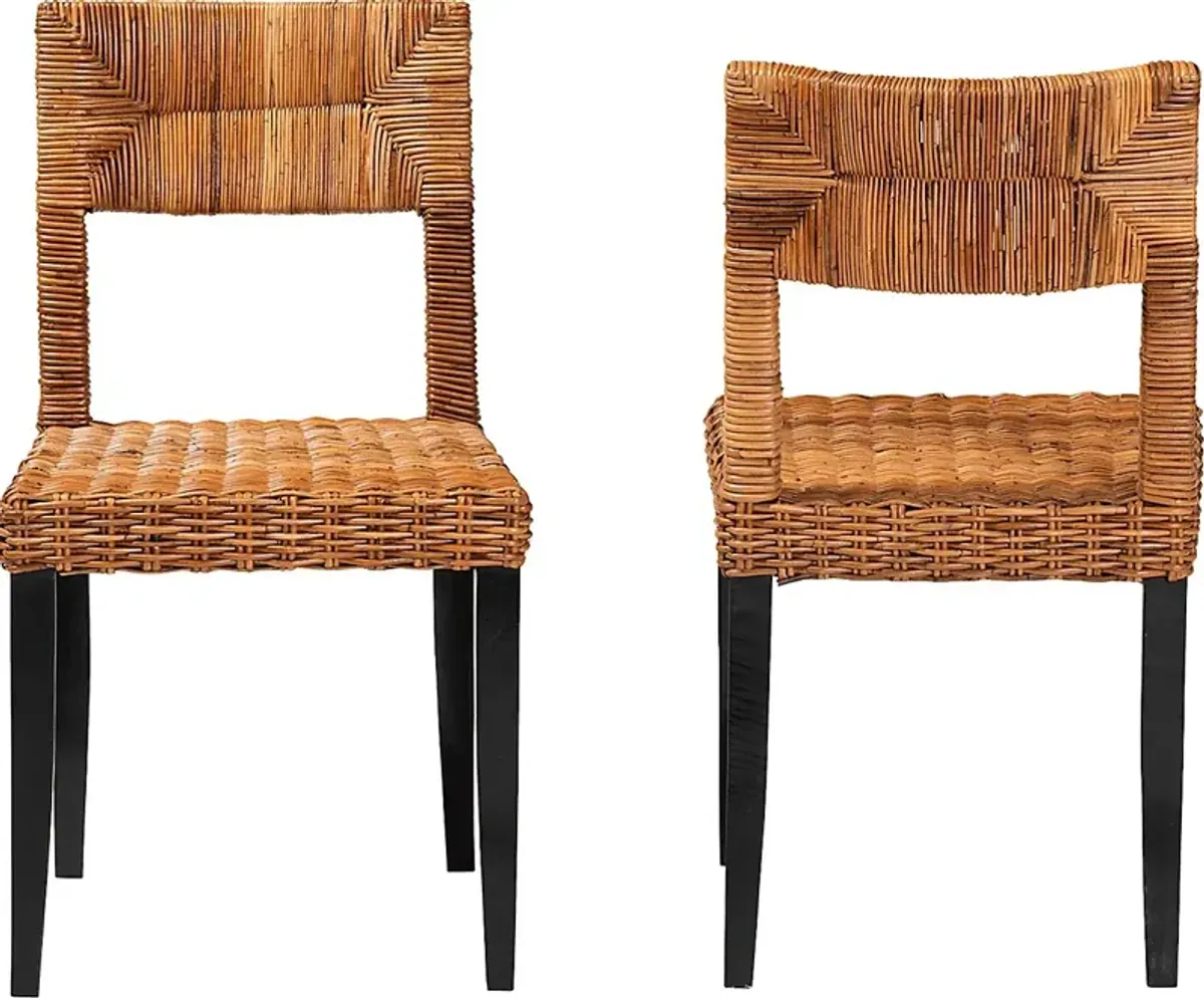 Lilacwood Brown Side Chair, Set of 2