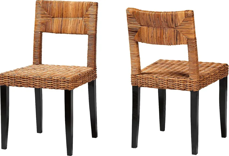 Lilacwood Brown Side Chair, Set of 2