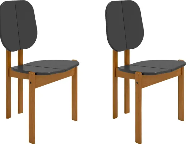 Bickleigh Black Dining Chair, Set of 2