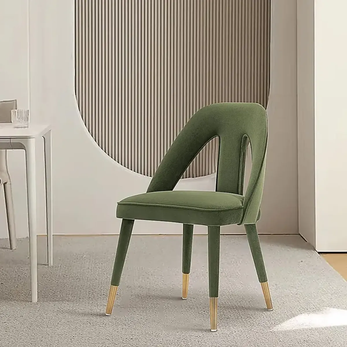 Woronoco Olive Green Side Chair