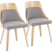 Kirkleigh I Gray Side Chair, Set of 2