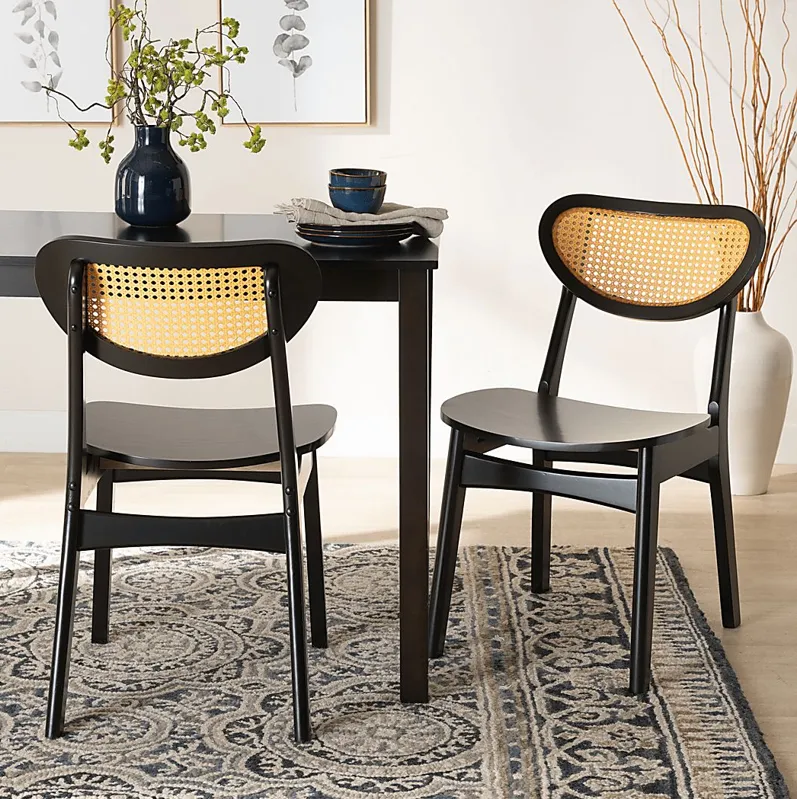 Traminer Dark Brown Dining Chair, Set of 2