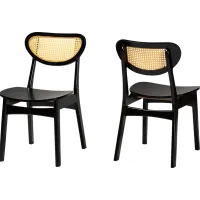 Traminer Dark Brown Dining Chair, Set of 2