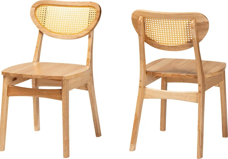 Boycher Light Brown Dining Chair, Set of 2