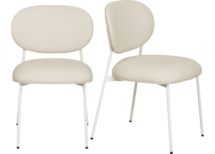 Keloba IV Cream Dining Chair, Set of 2