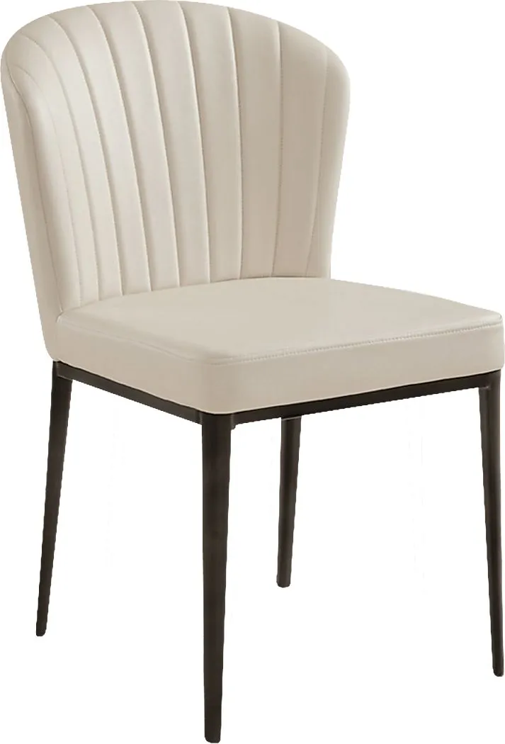 Labonte Taupe Dining Chair, Set of 2