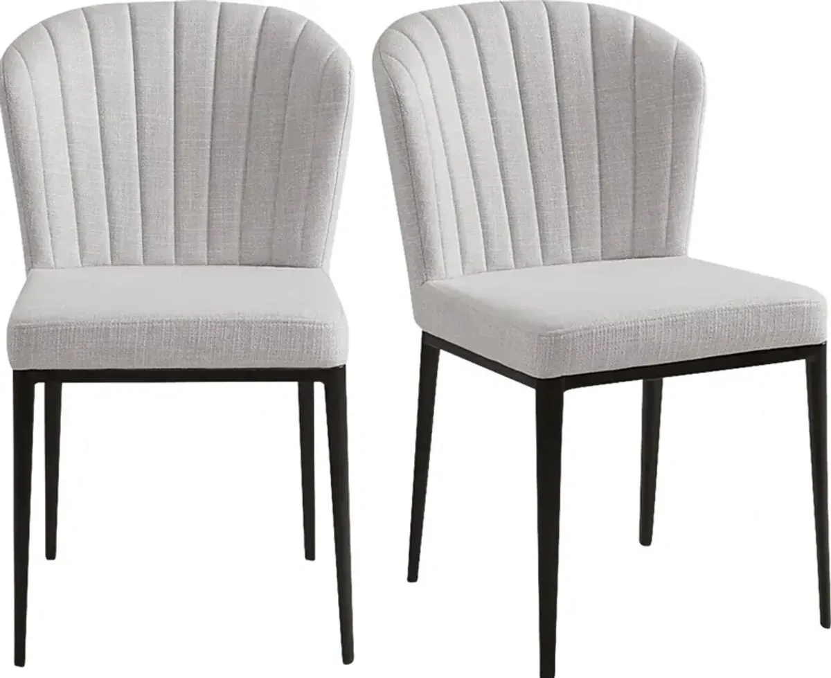 Labonte Gray Dining Chair, Set of 2