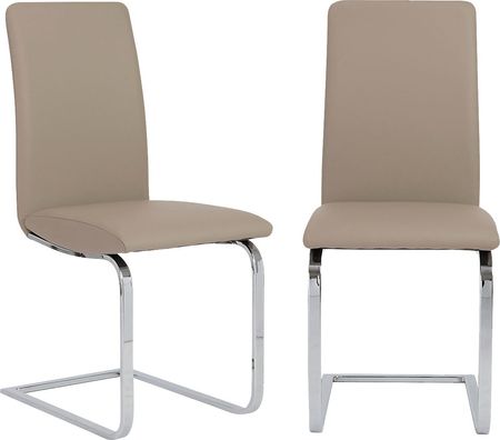 Rosecommon I Taupe Dining Chair, Set of 2