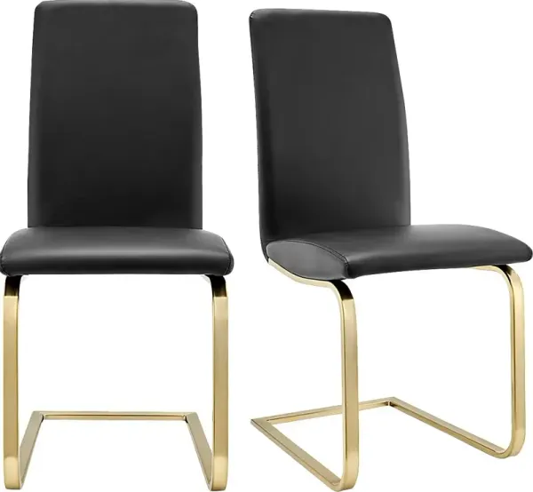 Rosecommon II Black Dining Chair, Set of 2