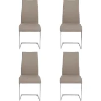 Stiney Taupe Dining Chair, Set of 4