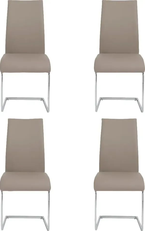 Stiney Taupe Dining Chair, Set of 4