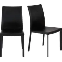 Mahlum Black Dining Chair, Set of 2