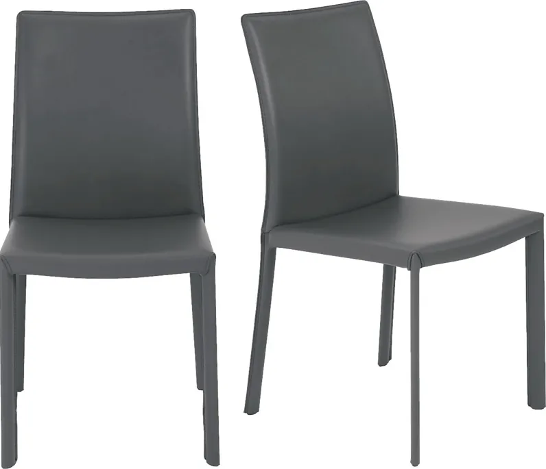 Mahlum Gray Dining Chair, Set of 2