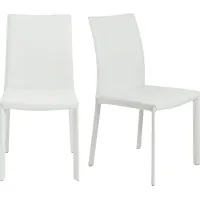 Mahlum White Dining Chair, Set of 2