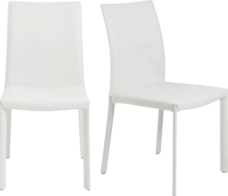 Mahlum White Dining Chair, Set of 2