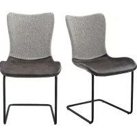 Alewine Dark Gray Dining Chair, Set of 2