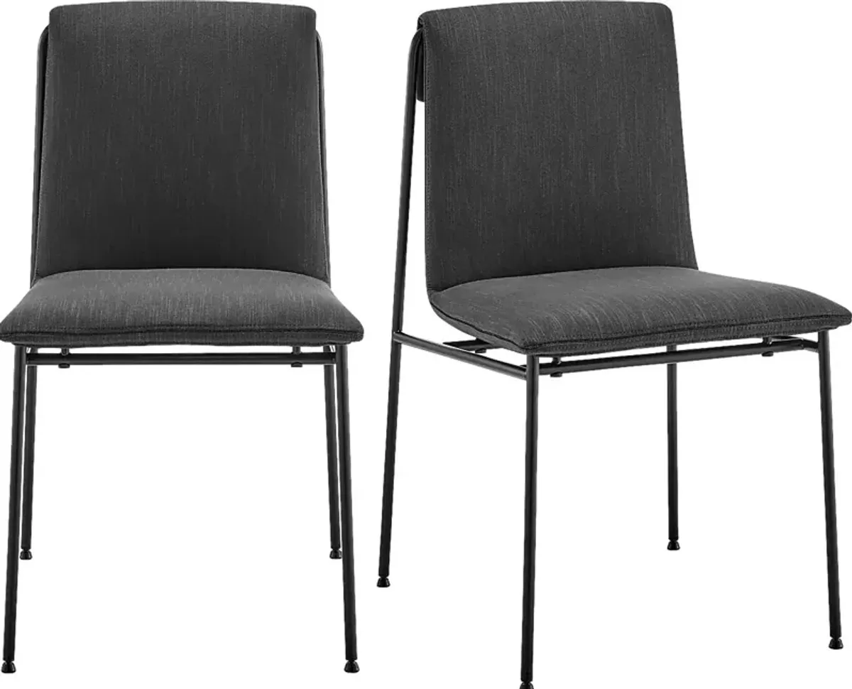 Dagnall Black Dining Chair, Set of 2