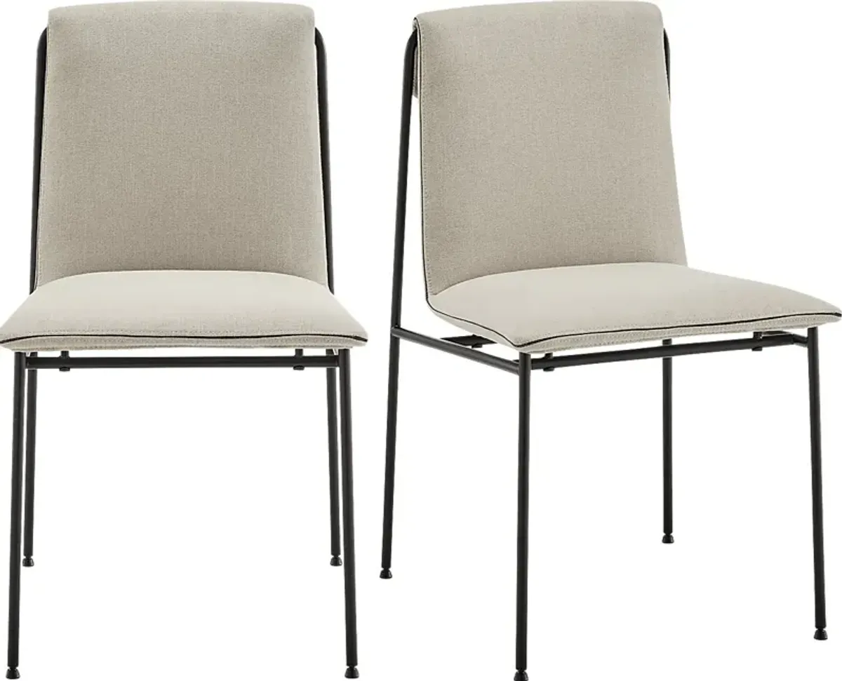 Dagnall Tan Dining Chair, Set of 2