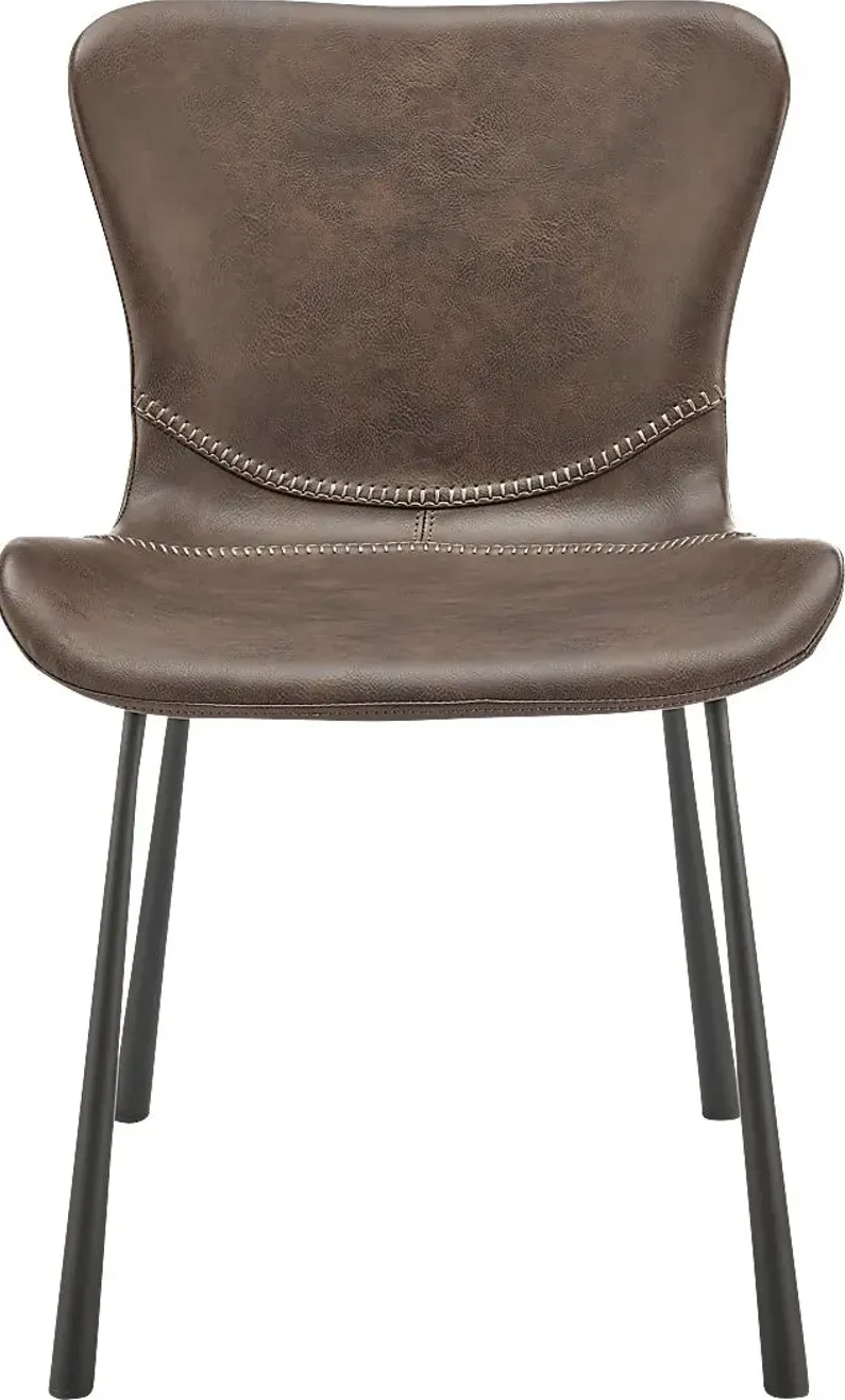 Daigle Brown Dining Chair, Set of 2