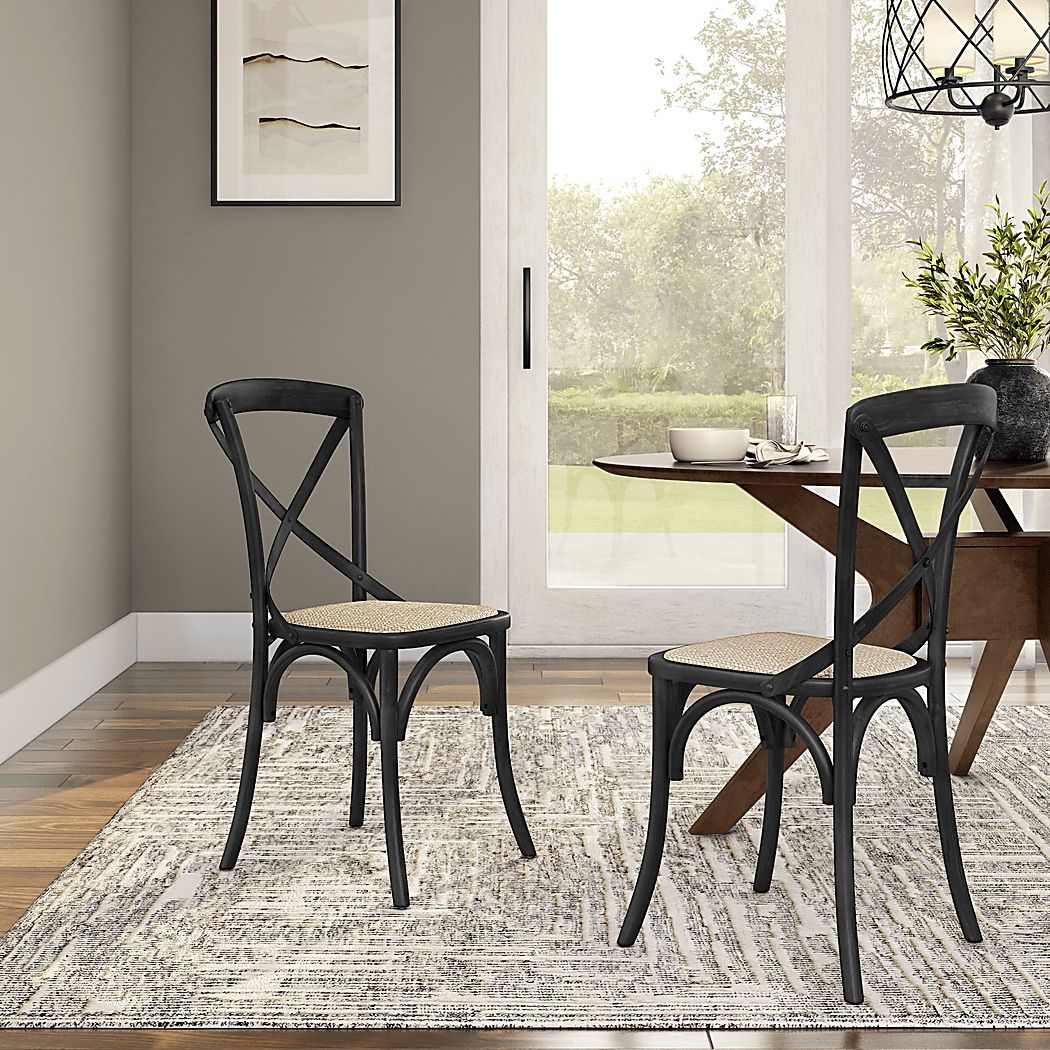 Starfrost Black Dining Chair, Set of 2