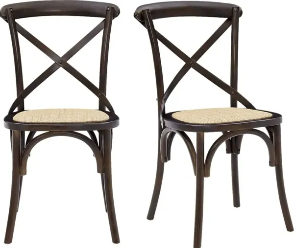 Starfrost Walnut Dining Chair, Set of 2
