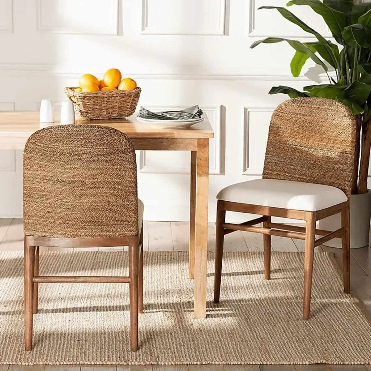 Krakue Brown Dining Chair, Set of 2