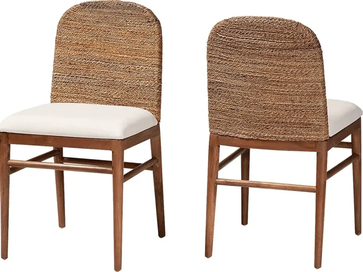 Krakue Brown Dining Chair, Set of 2