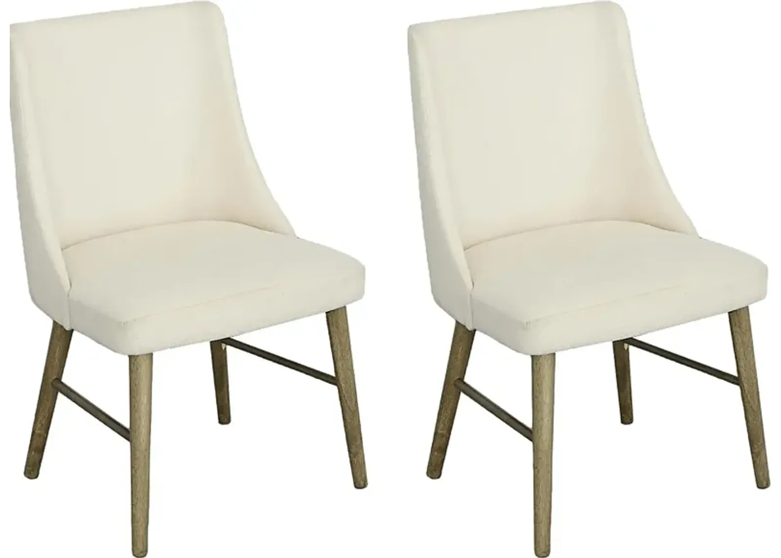 Jandell Beige Dining Chair, Set of 2